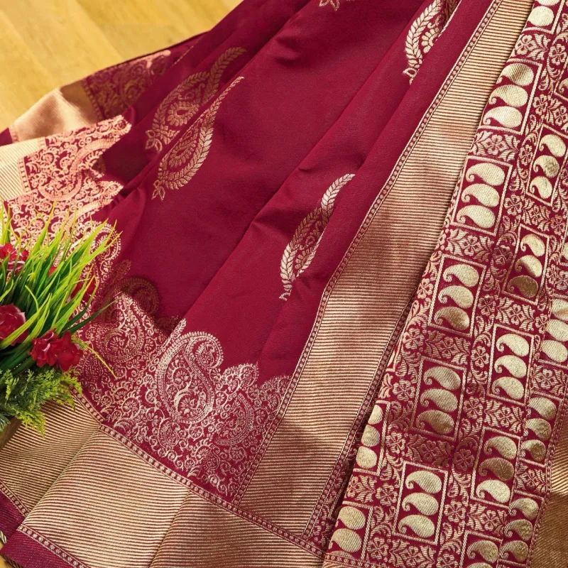 Soft Silk 2057 Soft Lichi Silk Jacquard Work Occasion Saree